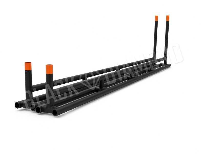 Long base pipe stacker